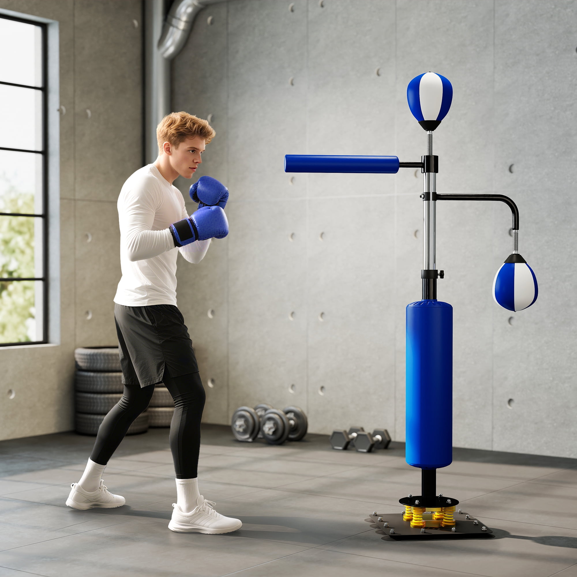 Everlast Dual Station Heavy Duty Powder Coated Steel Heavy and