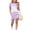 Purple, variant on SGFCWSX Girls Summer Outfits 2 Piece Color Block Short Sleeve Tops Pocket Skort Casual Daily Clothing Set Hot Pink Size 10