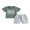 Green, variant on Bagilaanoe 2pcs Toddler Baby Boy Short Pants Set Short Sleeve Letter Print T Shirt Tops Shorts 3M 6M 12M 18M 24M 3T Kids Casual Summer Outfits