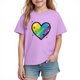 thumbnail image 3 of TaTaai School Season Cute Print Short Sleeve T-Shirt, Valentine's Day Casual Top, Unisex All Season Graphic Tee Gift, 3 of 8