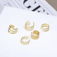 thumbnail image 5 of IFKM Gold Color Leaves Ear Cuff Black Non-Piercing Ear Clip Earrings for Women Men Fake Cartilage Earring Cuff Jewelry Wholesale, 5 of 27
