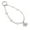 White, variant on Decorative Phone Jewelry Charm - Compact Multi-Device Lanyard with Metal Accents