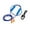 Blue, variant on Earplug Headphones - Approved Noise Isolating in-Ear Earbuds with Hearing Protection - Wired Hybrid for Work and Travel - Includes Silicone and Foam Ear Plugs - Blue & Orange
