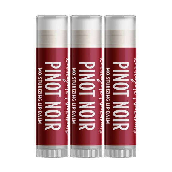 Delight Naturals Pinot Noir Wine Lip Balm - 3 Pack