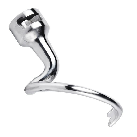 Stainless Steel Spiral Dough Hook Attachment Tilt-Head Stand Mixer, Dough Hook, Dishwasher Safe, Mixer Accessory