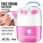7DAYS Korean Skin Care Daily Moisturizer with Hyaluronic Acid and Face Roller