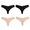BLACK/BEIGE, variant on 6 Pack Sexy G-String Thongs for Women T-back No Show Seamless Low Rise Hipster Underwear