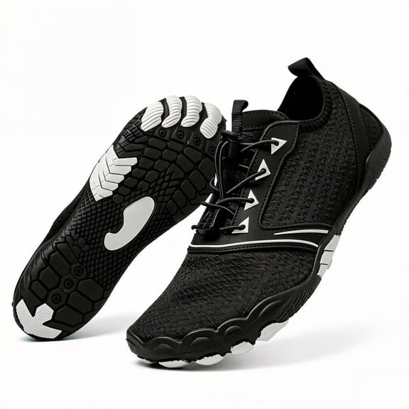 BERANMEY Casual Hike Barefoot Shoes for Women & Men Breathable Non-Slip Athletic Footwear Wide Toe Water Shoes for Hiking Non-Slip Shoes for Unisex Grounded Comfort wear