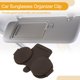 thumbnail image 3 of Clip para gafas de sol de coche Unique Bargains con soporte magnético universal para parasol de gafas de sol para coche de ante marrón 16x10cm 1 Pc, 3 of 7