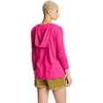 thumbnail image 2 of Hanes Womens Slub Jersey Hoodie, S, Amaranth, 2 of 8