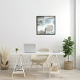 thumbnail image 2 of Jennifer Paxton Parker Conceptual Geometric Shapes Busy Lines Grey Blue 24 in x 24 in Framed Painting Canvas Art Print, by Stupell Home Décor, 2 of 6