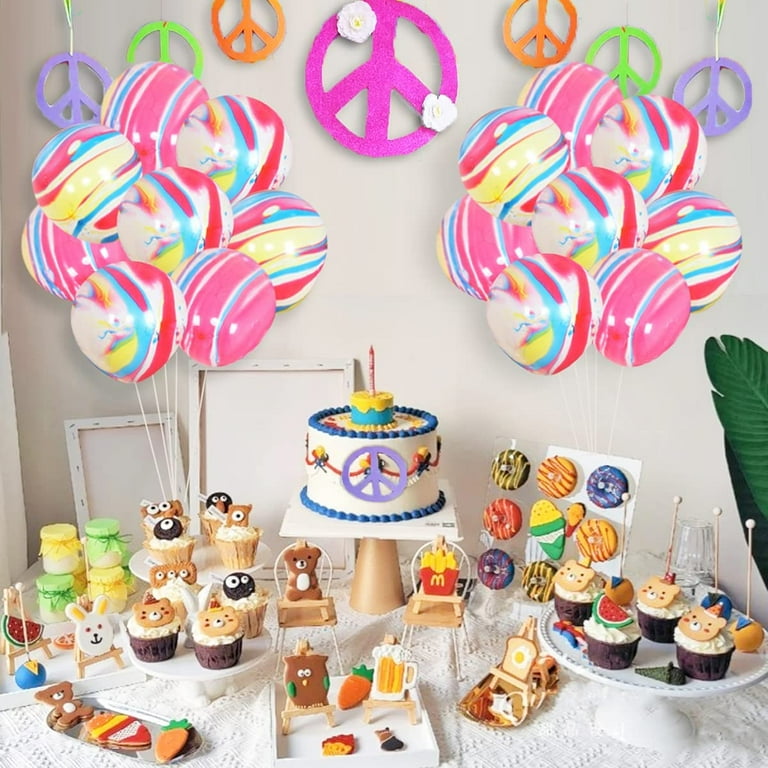 60\'s Hippie Theme Party Decorations, 1960s Groovy Photo Backdrop ...