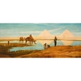 thumbnail image 3 of Frederick Goodall 18x10 Black Modern Framed Museum Art Print Titled - The Light of the Rising Sun Upon the Pyramids of Ghizeh (1897), 3 of 5