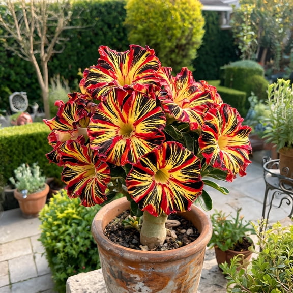 Desert Rose,easy for Garden, Ideal for Beds Borders, Plant Pots & Planters