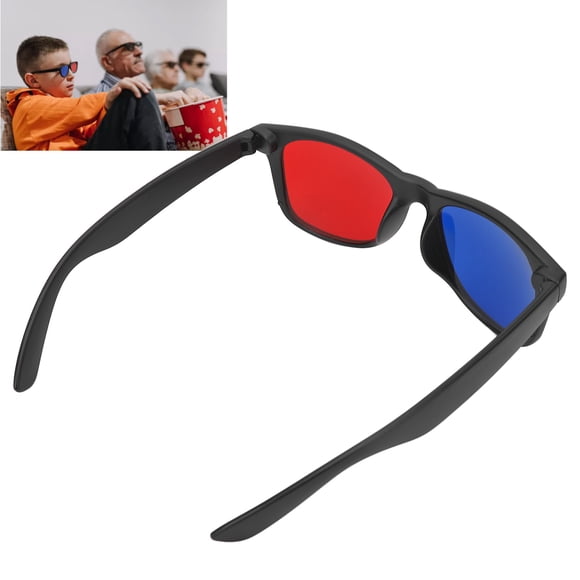 3D Game Glasses, Portable Red Blue 3D Viewing Glasses  for Cinema