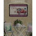 thumbnail image 3 of Truck Outdoor TV Cover 52 to 55 Inch Weatherproof, Independence Day Red Blue Plaid Love Heart 600D Oxford TV Covers with Waterproof Zipper, Outside Flat TV Screen Protector 52"Wx19"Hx4.5"D, 3 of 7
