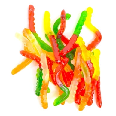 Gummy Worms, Large Assorted Fruit Bulk - 25 lb. Case