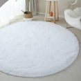 thumbnail image 2 of YouLoveIt Round Rug Home Decor Floor Rugs Circle Carpets Plush Shag Area Rugs Fluffy Circle Shaggy Area Rug Fuzzy Carpet Fluffy Circle Rug for Kids Room, Furry Carpet for Teen's Room, 2 of 7