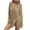 Khaki, variant on Women's Mesh Knit Crochet Swimsuit Cover Swimwear Pullover Dress Bathing Suit for Beach Black One size
