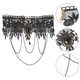 thumbnail image 2 of Collar gótico vintage de encaje negro con estilo lolita victoriana, gargantilla punk, accesorios para vestidos, cadena, 2 of 7