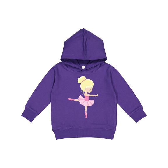 Inktastic Ballerina, Ballet Girl, Ballet Dance, Blonde Hair Toddler Hoodie