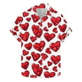 thumbnail image 1 of COM1950s Shorts pour Hommes, Chemises pour Hommes, Chemise à Manches Courtes Imprimée pour la Saint-Valentin, Chemises Décontractées pour Hommes, Shorts Courts pour Hommes, Chemise pour Hommes, Chemises Décontractées pour Hommes, 1 of 8