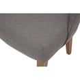 thumbnail image 4 of Michael Amini Brooklyn Walk 19.5" Fabric Dining Side Chair in Gray (Set of 2), 4 of 7