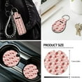 thumbnail image 7 of XYZCANDO Cute Strawberry Car Cushion Cover Steering Wheel Cover Armrest Cover Keychain Lipstick Cover Handbrake Cover Fender Cover Trash Can Seat Belt Cover More Comfortable Driving, 7 of 7
