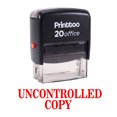 thumbnail image 2 of Printtoo Self Inking Rubber Stamp Office Stationary UNCONTROLLED COPY Stamp-Red, 2 of 2
