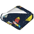 thumbnail image 2 of Salouo Funny Spaceships Print Bed Blankets,Flannel Blanket Comfortable Air Conditioning Blanket Lightweight Blanket for Sofa Bed Travel & Couch -40"x30", 2 of 8