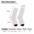thumbnail image 6 of Uemuo Red Blue Polka Dots Pattern Women's Crew Socks, Soft Durable Breathable Moisture-Wicking with Odor Control Cotton socks, 6 of 9