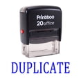 thumbnail image 1 of Printtoo DUPLICATE Self Inking Rubber Stamp Office Stationary Custom Stamp-Blue, 1 of 1