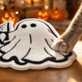 thumbnail image 3 of Thick Faux Wool Halloween Ghost Pet Doormat Non Slip Acrylic Entry Rug Dirt Trapping Door Mat for Muddy Pet Paws, 3 of 4