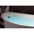 thumbnail image 4 of HomeStock Southwestern Sensibilities 6 Foot White Standing AirBubble Bathtub - Modern Oval Design with Air Blower, Multi-Color Lights, 40-Gallon Capacity, 4 of 5