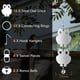 thumbnail image 4 of 16PCS Repelente De Pájaros Repelente De Pájaros En Forma De Búho Reflectante Con Campanas Protector De Plantas De Jardín ANGGREK Bird Repellent, 4 of 5