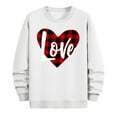 thumbnail image 5 of PNTUTB Men's Casual Long Sleeve Crew Neck Fashion Valentine's Day Print Loose Comfortable Pullover Sweatshirts, 5 of 6