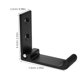 thumbnail image 2 of WEAVILUX 6Jgo De Pared Negros De Aluminio Para Colgar Prendas Y Accesorios Con Plegable Oculto, 2 of 8