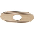 thumbnail image 2 of Ekena Millwork 32"W x 16"H x 8 3/8"ID x 3/8"T Chrysler Wood Fretwork Pierced Ceiling Medallion, Alder, 2 of 3