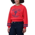 thumbnail image 4 of Women's WEAR by Erin Andrews  Red Philadelphia Phillies Vintage Washed Cropped Pullover Sweatshirt, 4 of 4