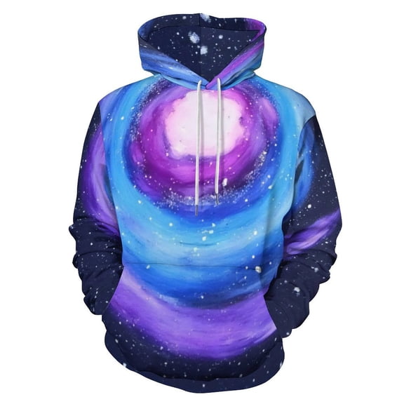 Galaxy Swirl Art Print 3D Print Hoodie Men Women Autumn Thin Pullover Sweatshirt Vintage Streetwear Tops