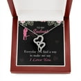 thumbnail image 6 of Everyday Eternal Hearts CZ Necklace 14K White Gold Over Stainless Steel, 6 of 19
