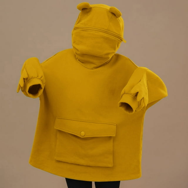 LSLJS Enfants Bébés Filles Garçons Chandail à Capuchon Chandail Molletonné avec Poche Vêtements, Chandails Molletonnés pour Bébé