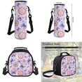 thumbnail image 7 of Uorisanigo 4pcs Purple Butterfly Mandala Backpack Set with Lunch Bag Pencil Case Pen Case Water Bottle Holder, 17″ Sport Bookbag Travel Back Pack for Elementary Middle School Kids Teens, 7 of 7