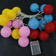 thumbnail image 4 of kusrkot 13.8ft 20 Multi-colored Balls LED Fairy Lights (Battery Powered) for Christmas/, 4 of 9