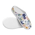 thumbnail image 3 of Picia Lilies Flowers for Women's Lamb-hug Comfy Fleece House Slippers Memory Foam, Slip-on House Shoes Indoor Outdoor-35/36, 3 of 7