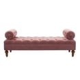 thumbnail image 1 of Lewis Bolster Arm Entryway Bench Ash Rose, 1 of 10