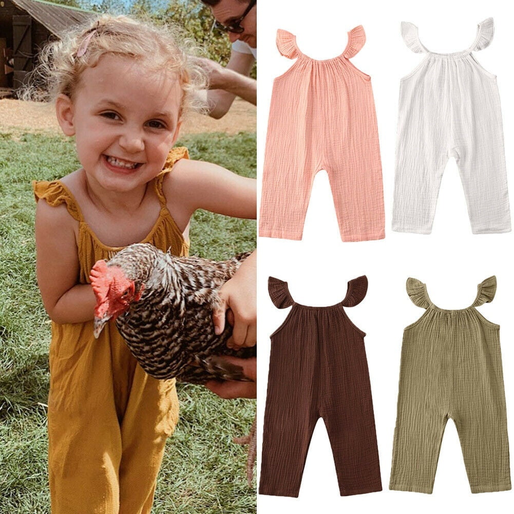 Summer Newborn Toddler Baby Girl Clothes Ruffle Romper Jumpsuit Outfit Sunsuit Walmart