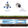 thumbnail image 2 of Revolutionize Your Drain Cleaning: Sewer Jetter Kit Professional-Grade Performance, Weather Resistant Flexible Hose, Orifice Button Nose For Targeted Cleans (15m), 2 of 5