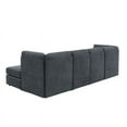 thumbnail image 5 of Oadeer Home 106" Fabric Modern Symmetrical Modular Corner Sectional with Ottoman, 5 of 9