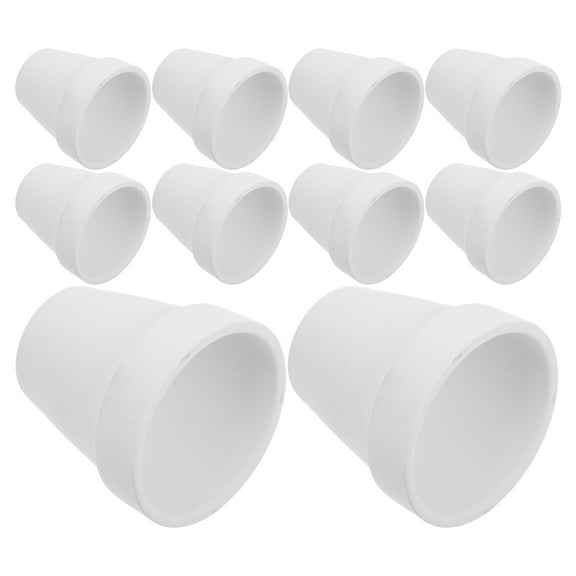 Worgeous  20 Pcs Succulent Flower Pot Small Terracotta Pots Planter Indoor White